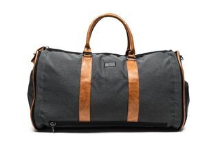 PKG Rosedale 41L Recycled Garment Duffle Bag - Dark Grey / Tan - PKG-ROSE-RD-DG01TN Product Image