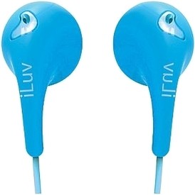 iLuv Bubble Gum 2 - Flexible, Jelly-Type Stereo Earphones - iEP205 Blue Product Image