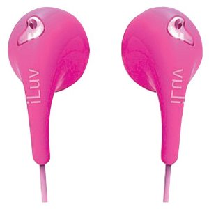 iLuv Bubble Gum 2 - Flexible, Jelly-Type Stereo Earphones - iEP205 Pink Product Image
