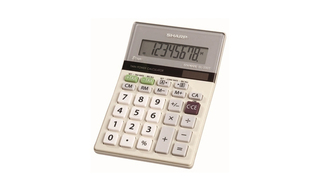 Sharp Twin-Powered Semi-Desktop Calculators with Slant Display - EL330TB  Product Image