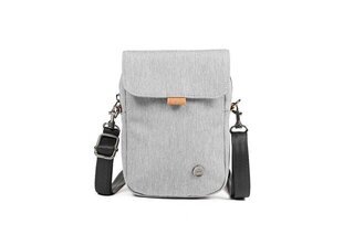 PKG Burrard Recycled Cross Body- Light Grey / Tan - PKG-BURR-RD-LG01TN Product Image